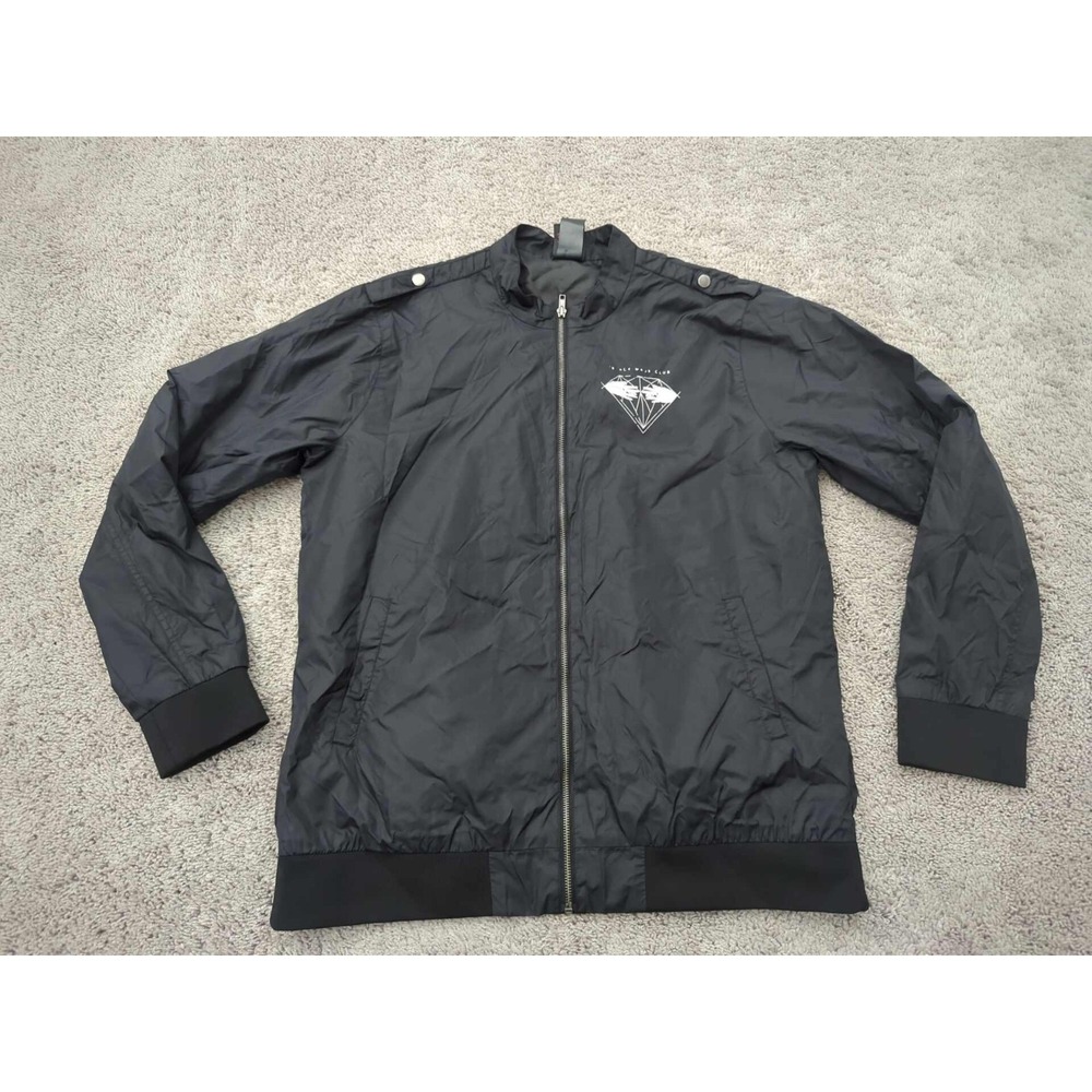Black Mask Club Jacket Mens XL Black Our Universe‎ DC Comics Birds of Prey